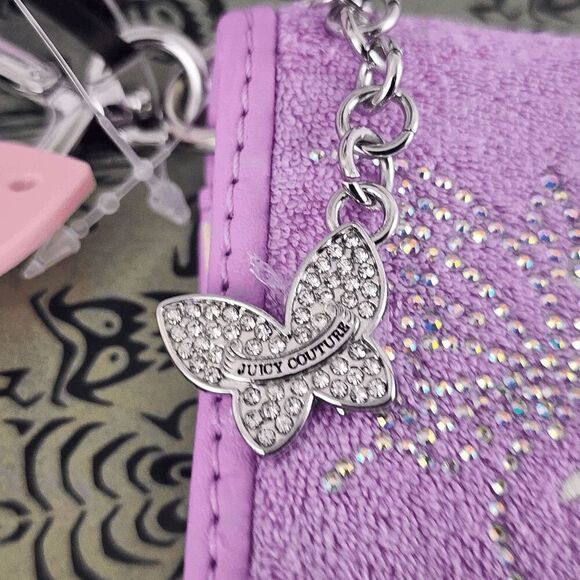 ๐โNWT Juicy Couture Violet Card Case Key Fob #7248 ๐ - Picture 5 of 6
